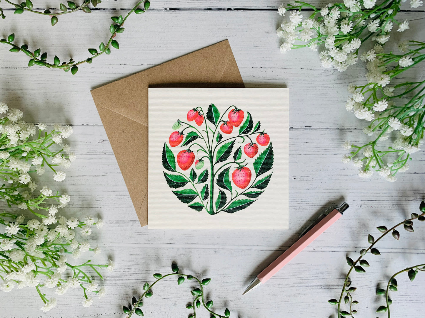 Strawberries Greeting Card