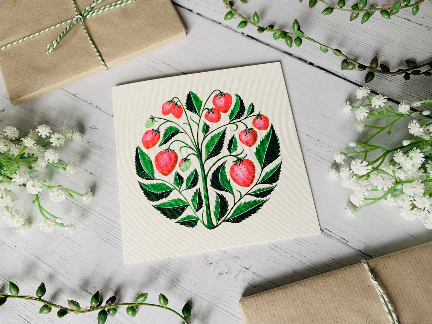 Strawberries Greeting Card