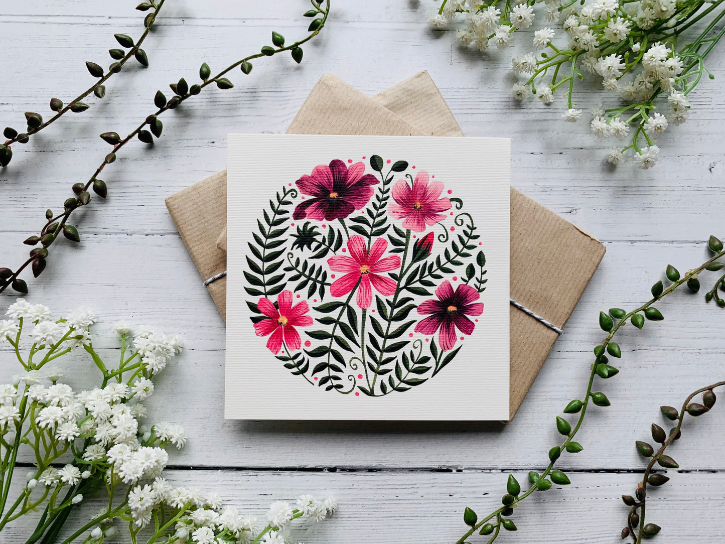 Botanical Circles Postcard Set