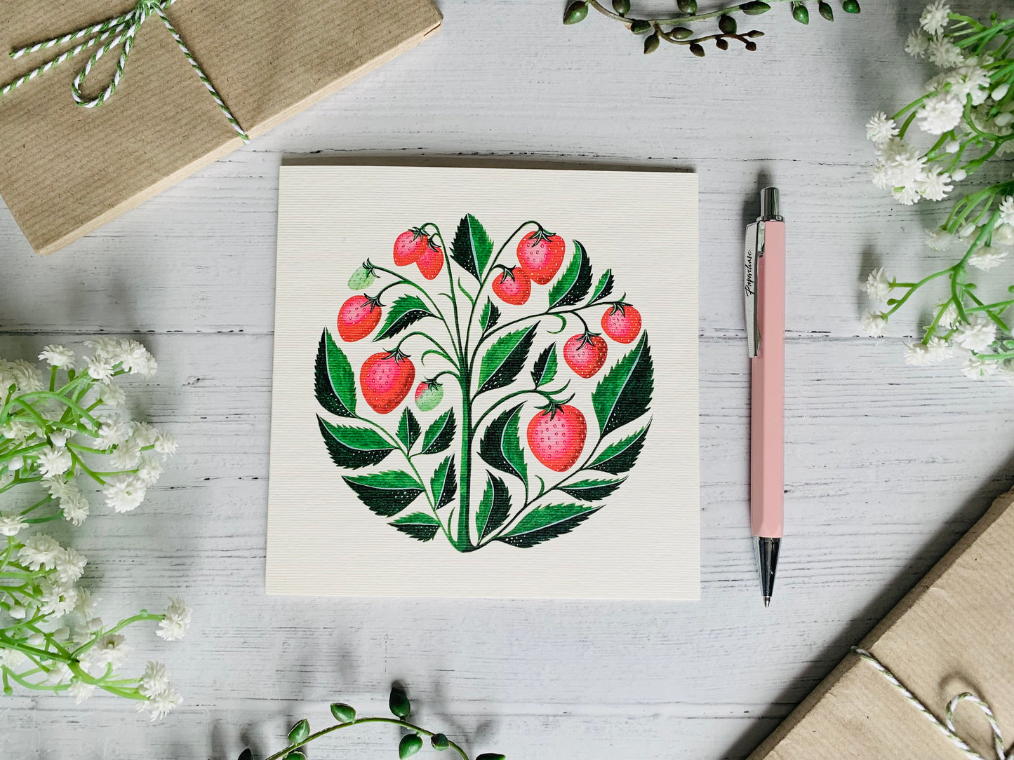 Strawberries Greeting Card