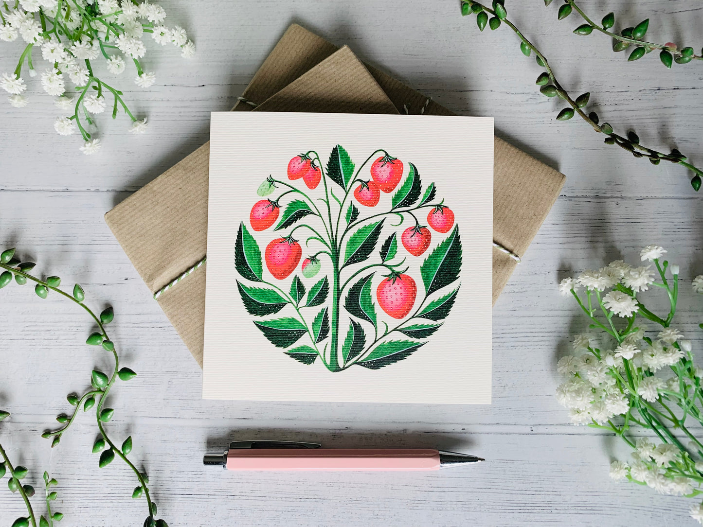 Strawberries Greeting Card