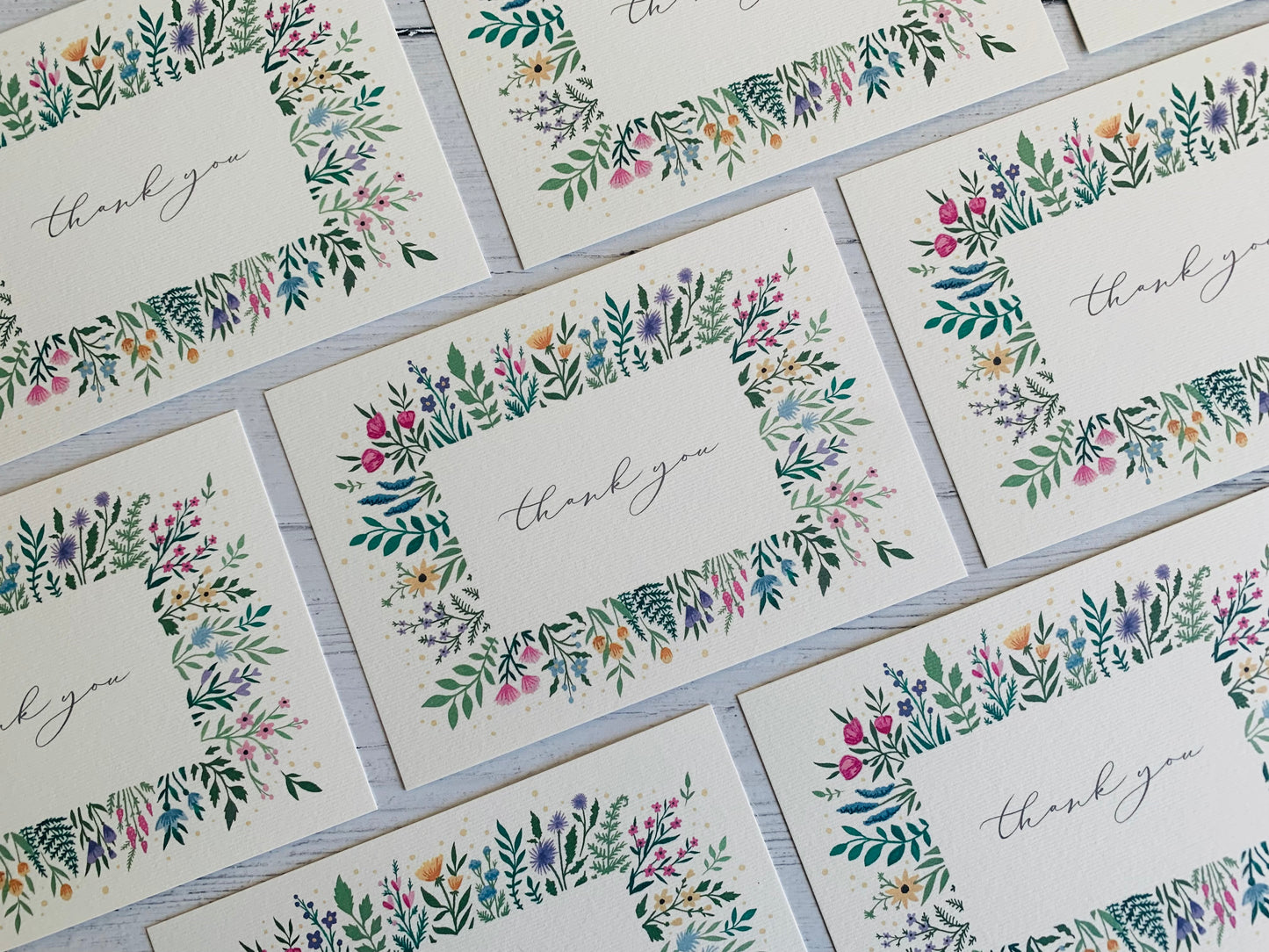 Floral Thank You Notecard Set