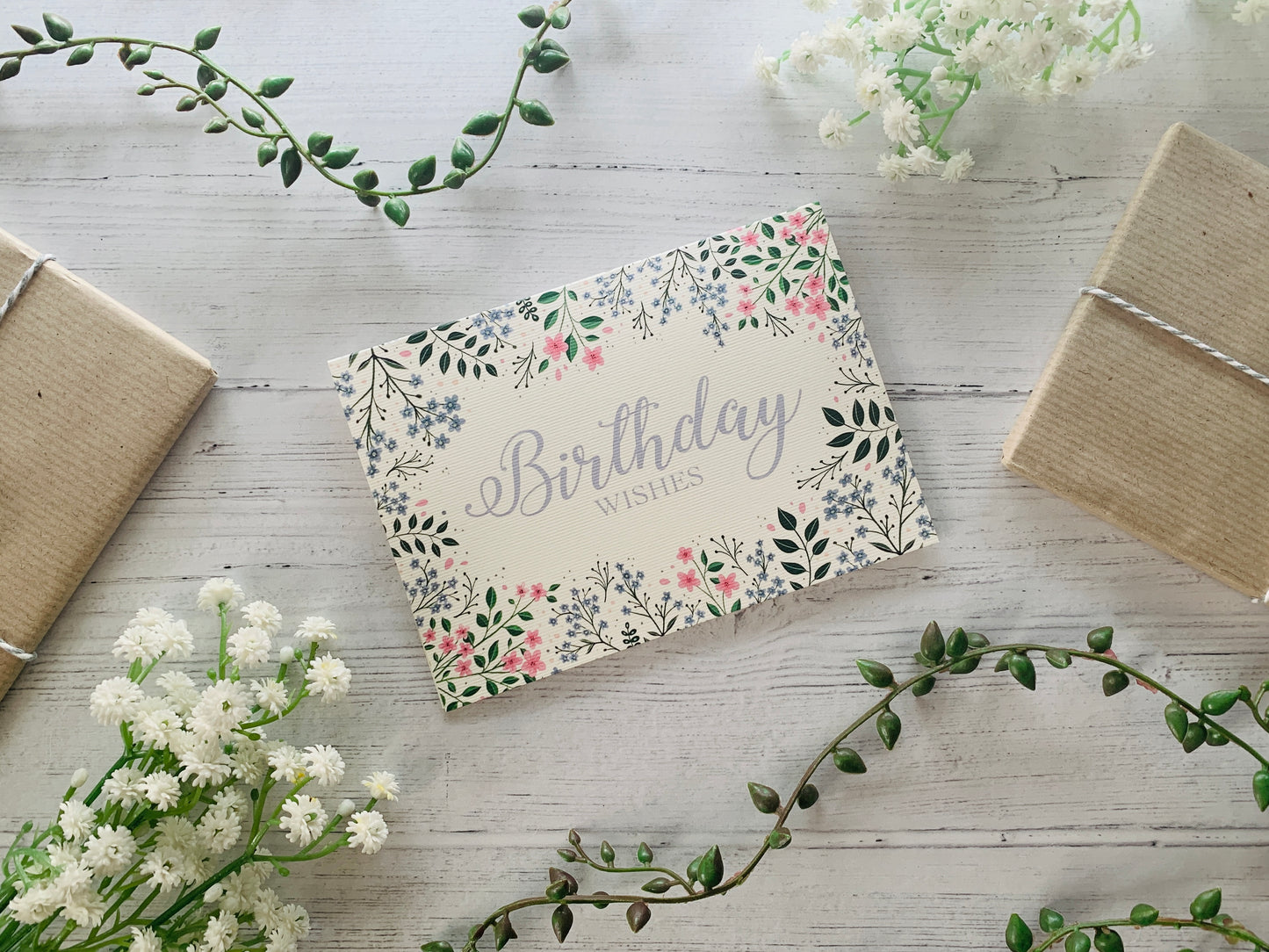 Birthday Wishes Meadow Greeting Card