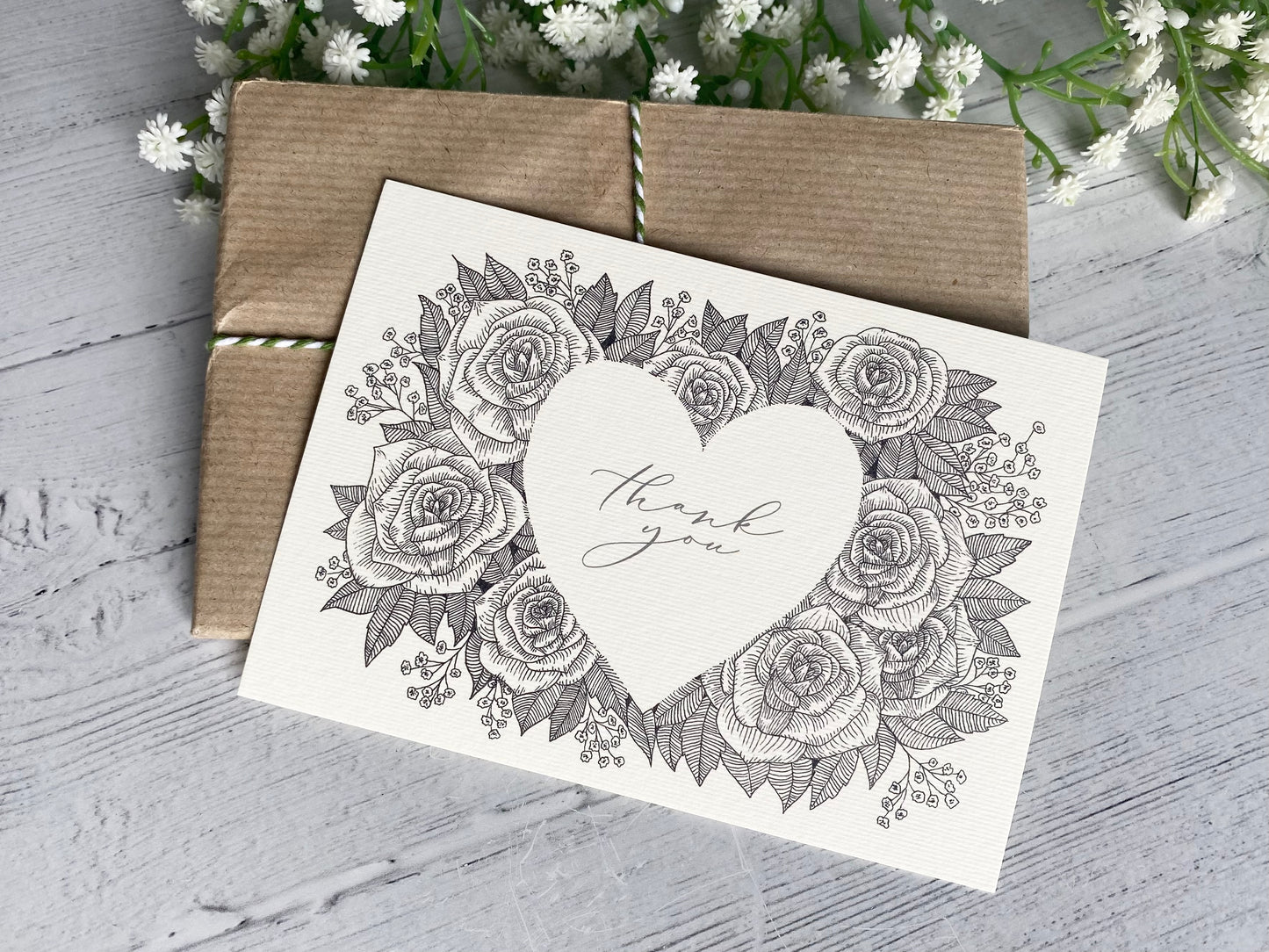 Monochrome Thank You Notecard Set