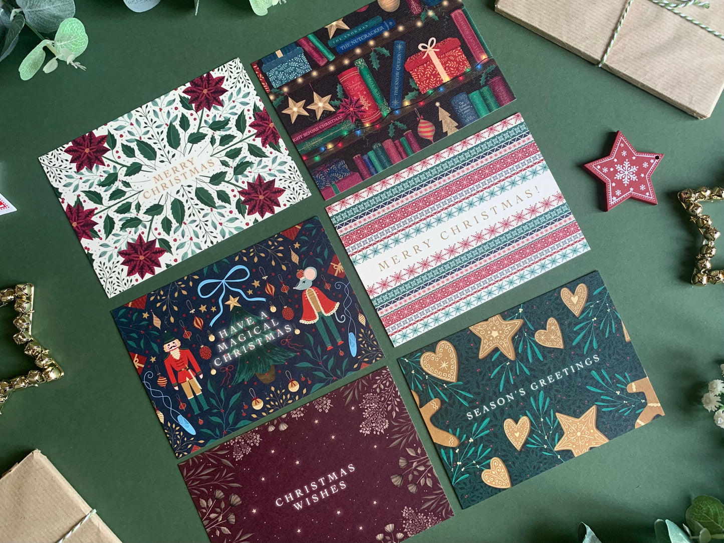 Classic Christmas Postcard Set