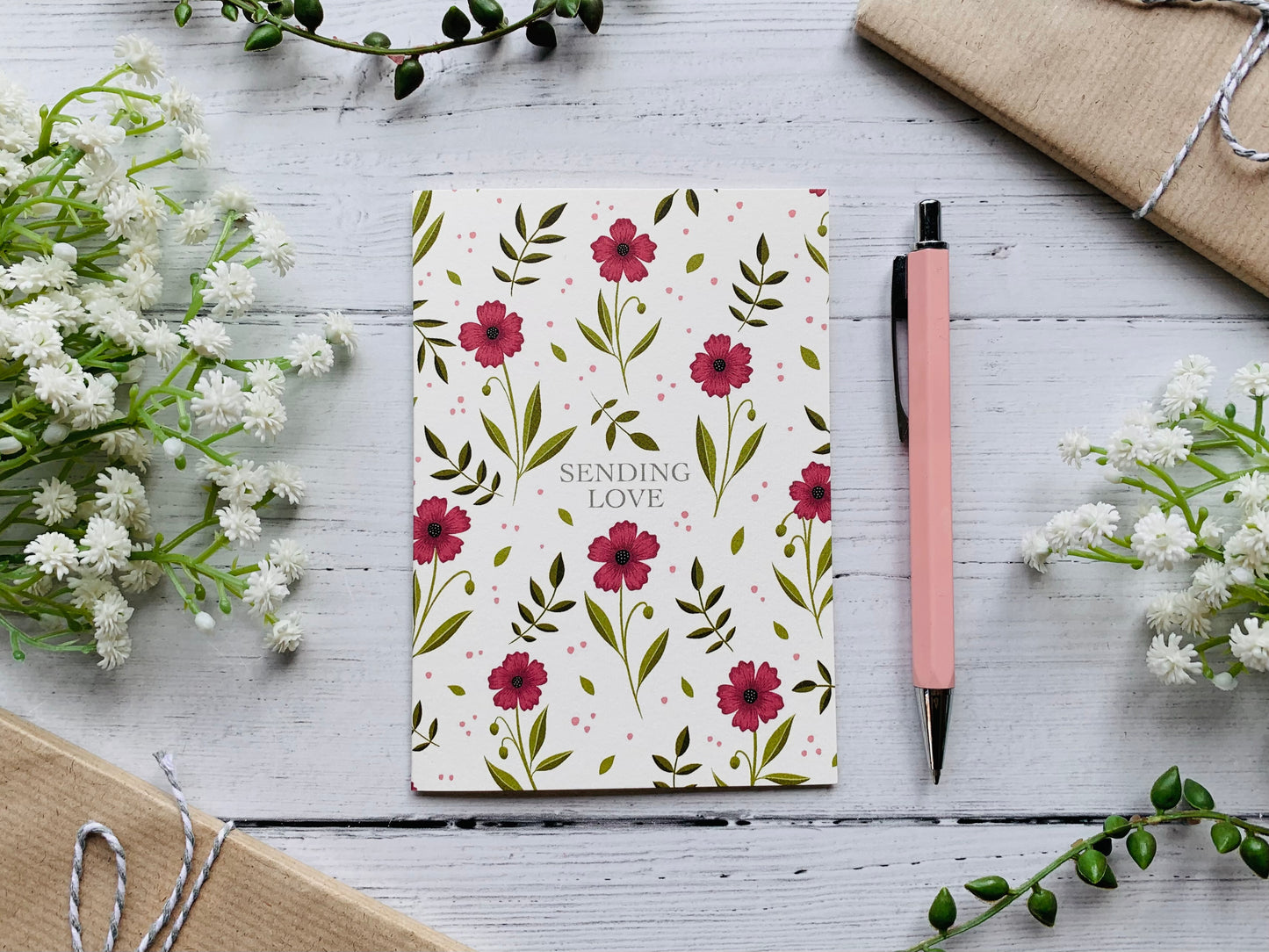 Sending Love Greeting Card