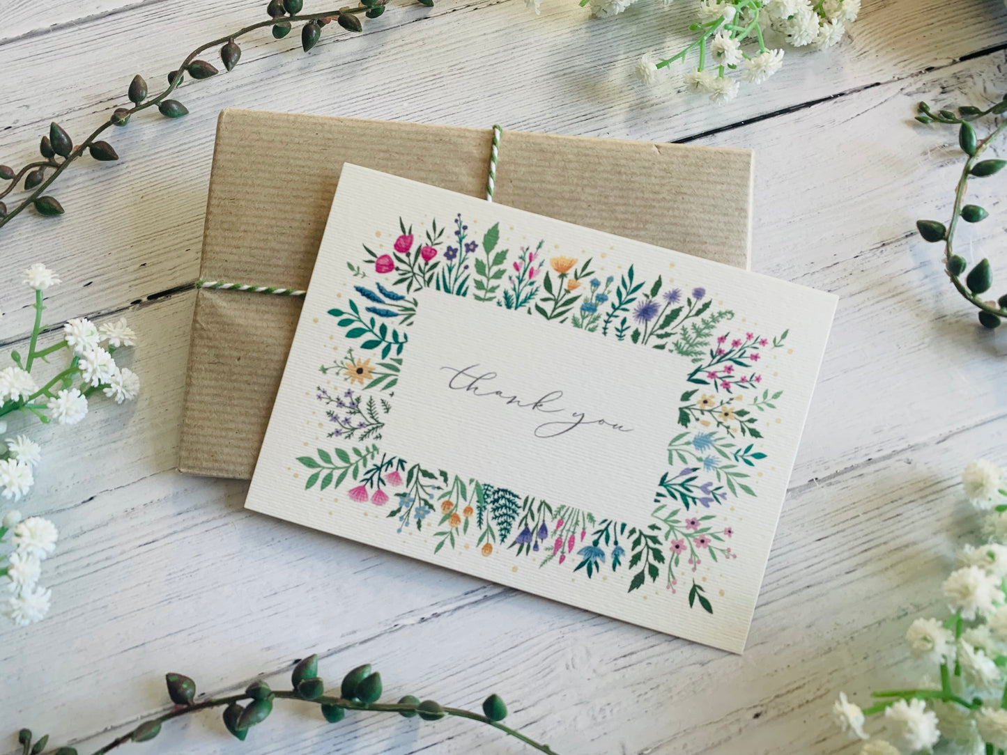 Floral Thank You Notecard Set