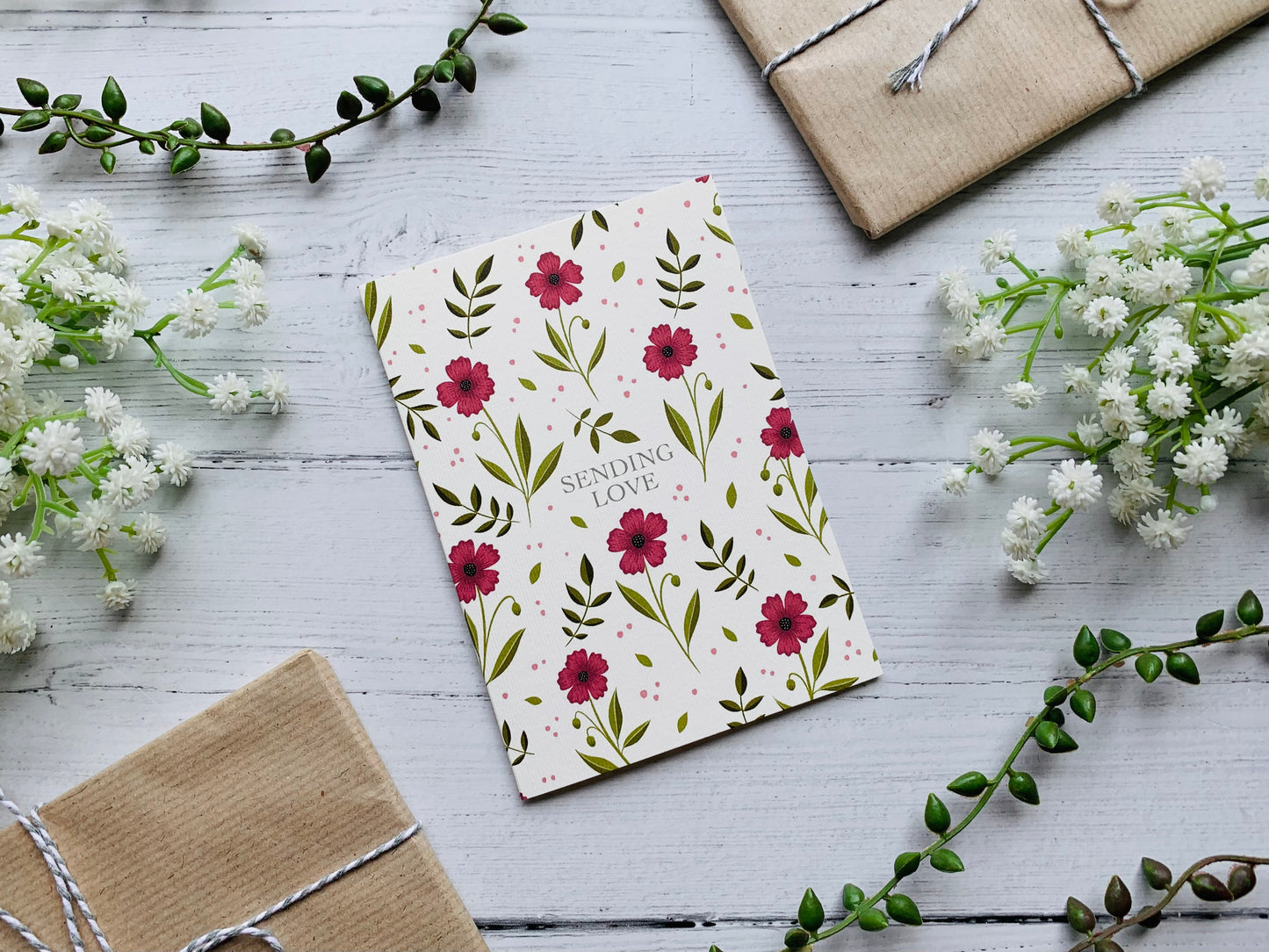 Sending Love Greeting Card