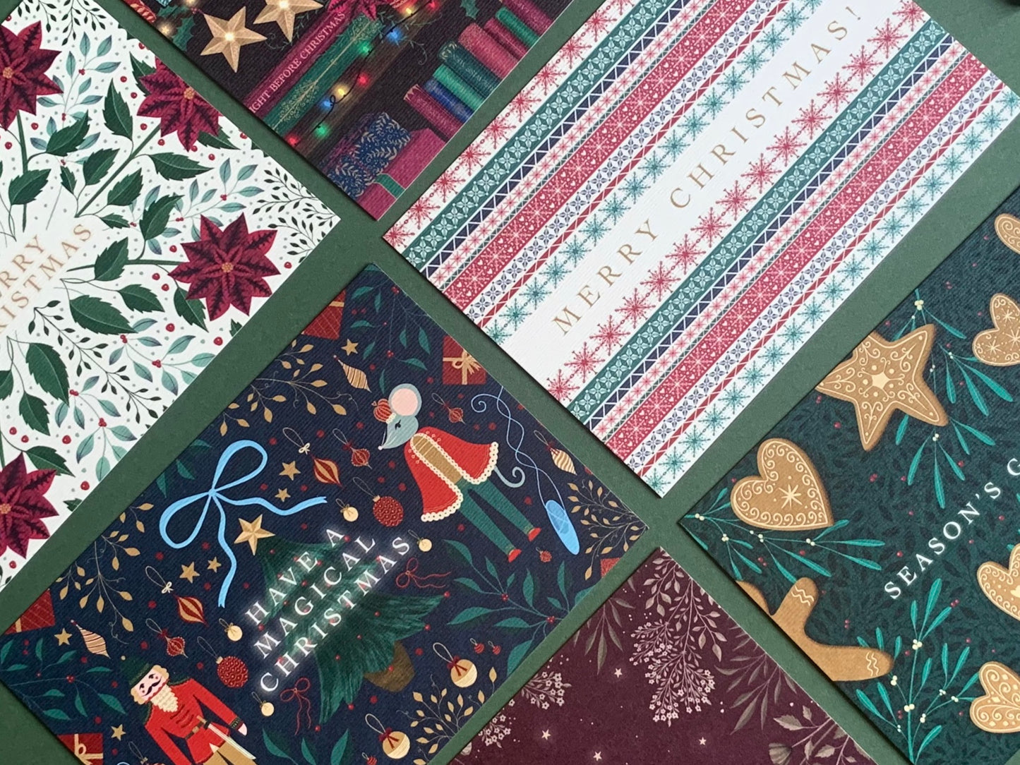 Classic Christmas Postcard Set