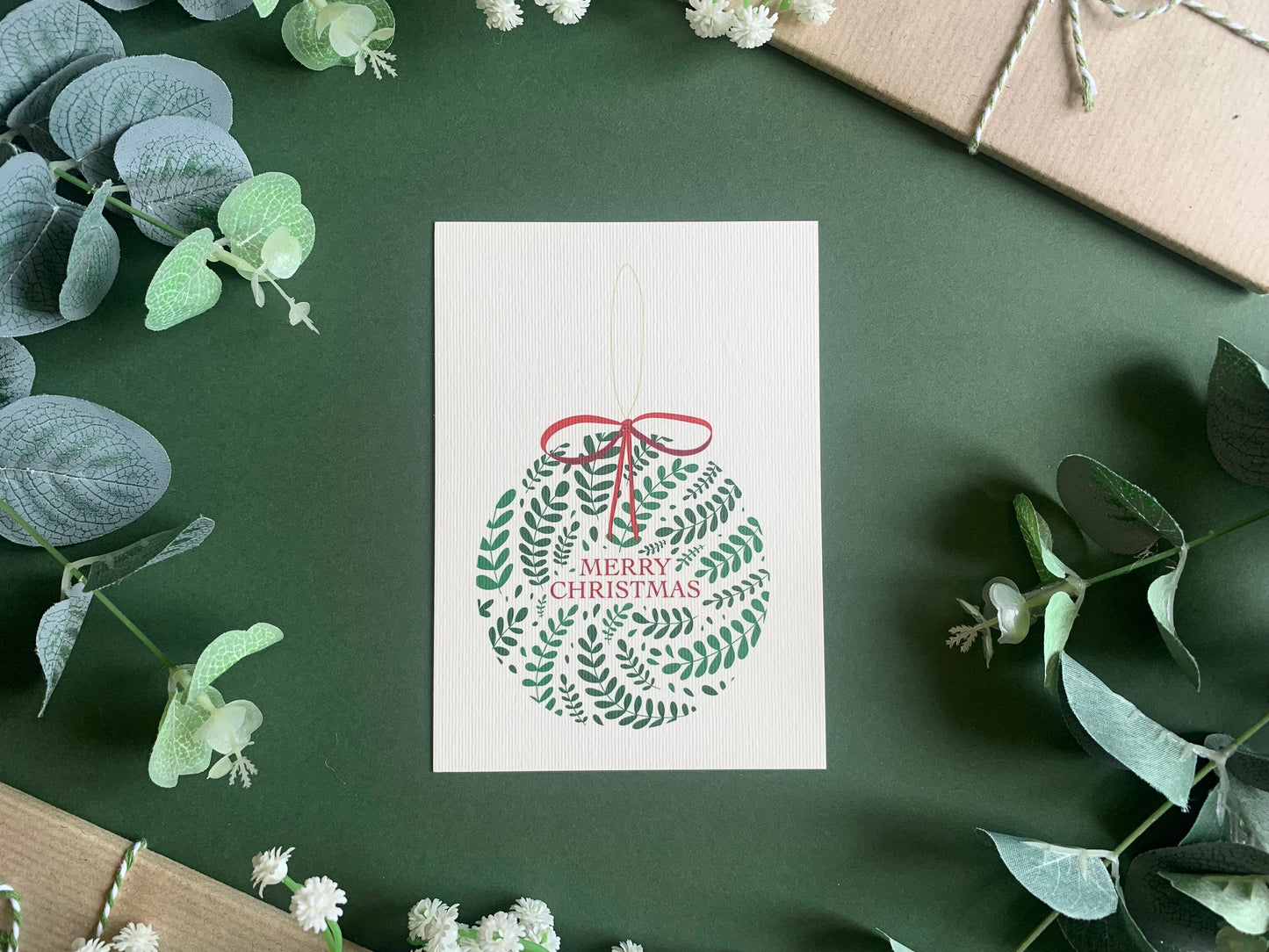 Bauble Christmas Card
