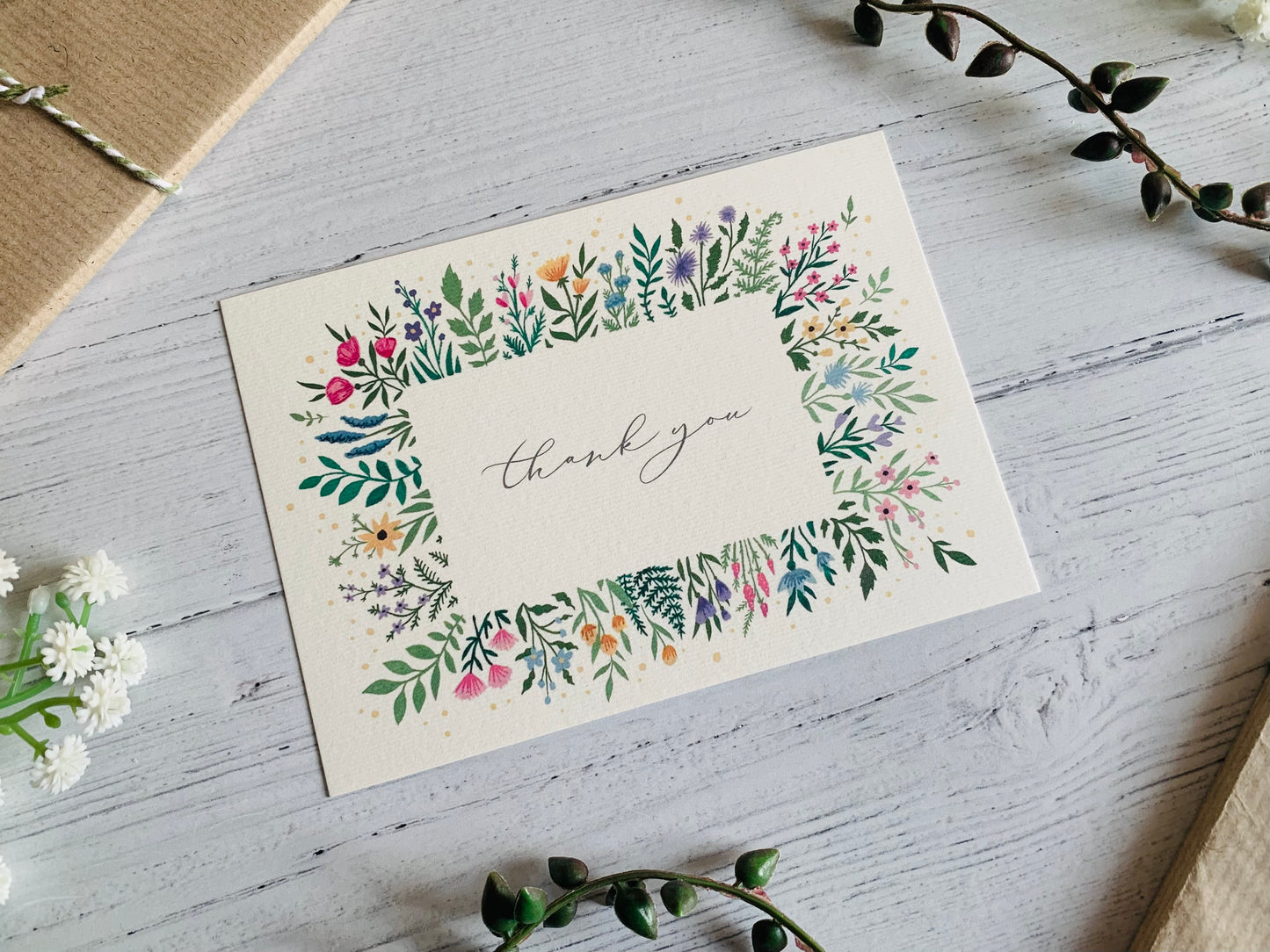 Floral Thank You Notecard Set