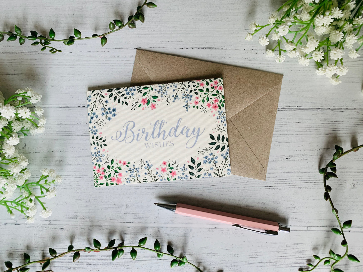 Birthday Wishes Meadow Greeting Card