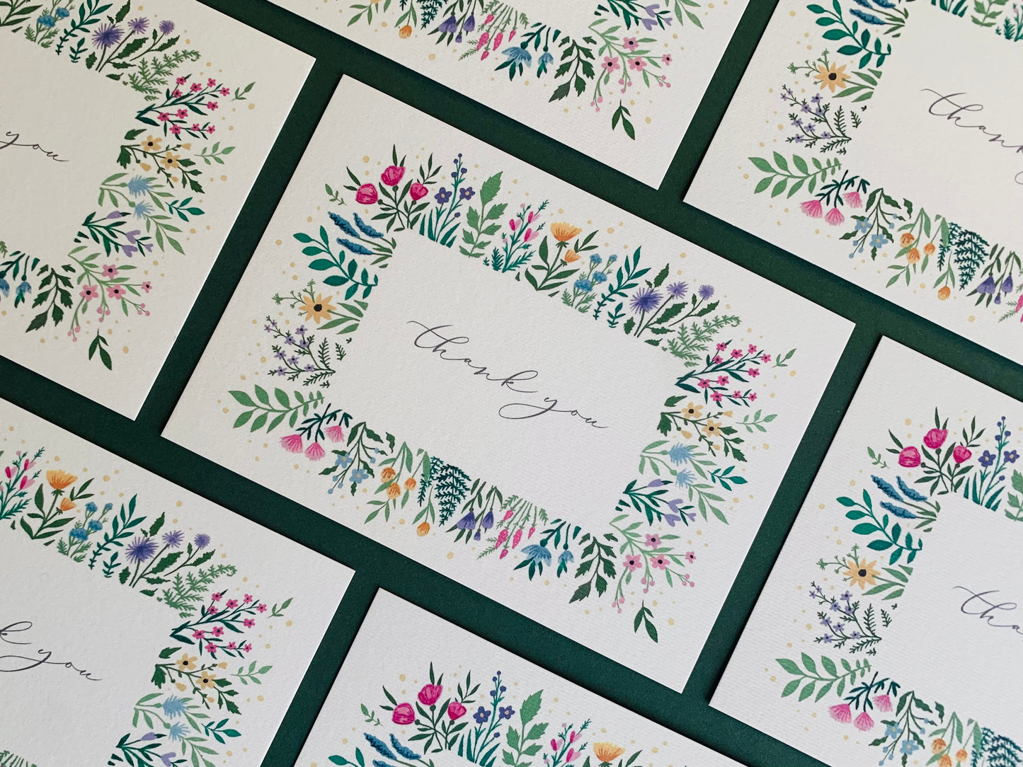 Floral Thank You Notecard Set