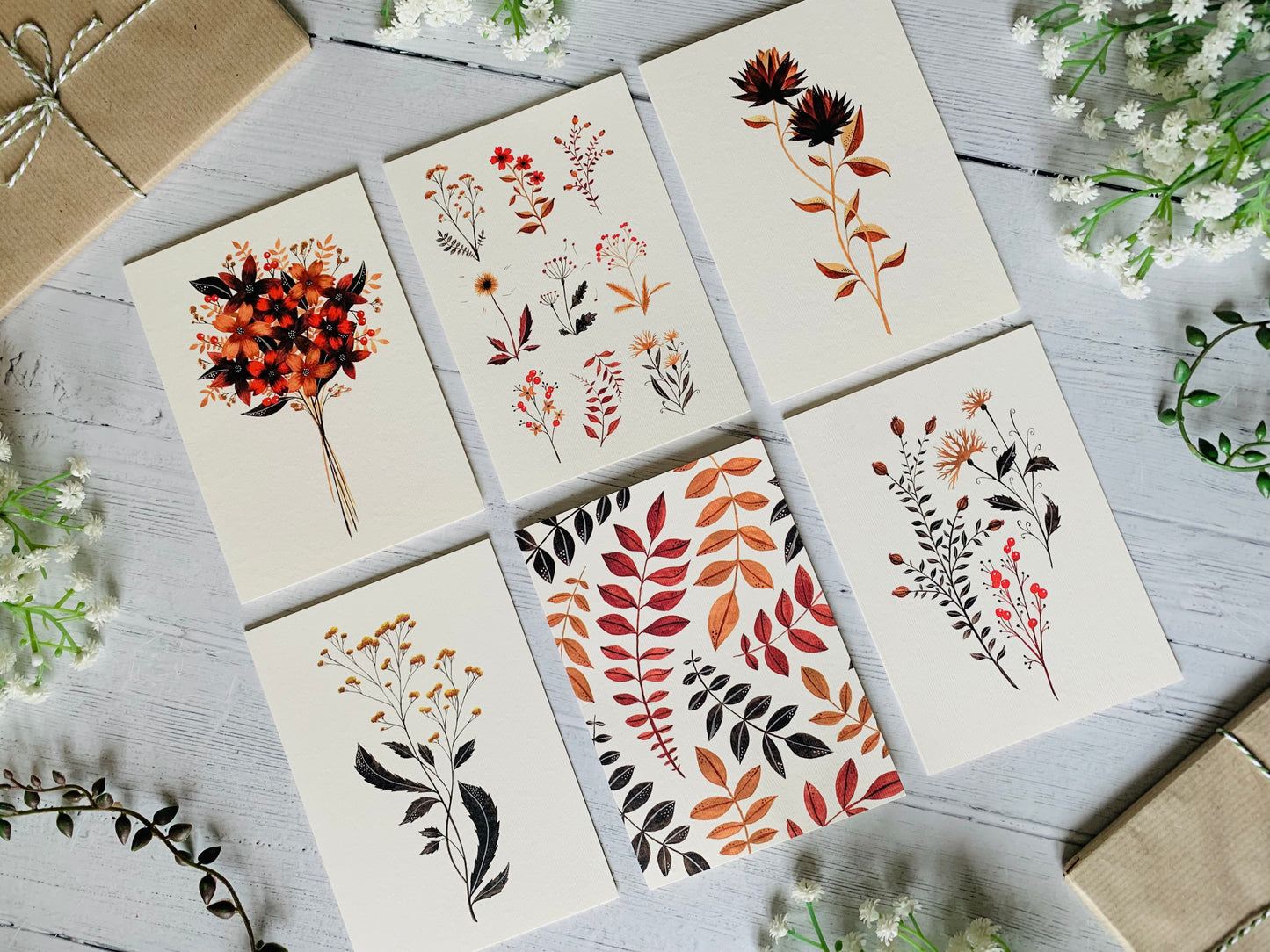 Mystery Set of 8 Greeting Cards