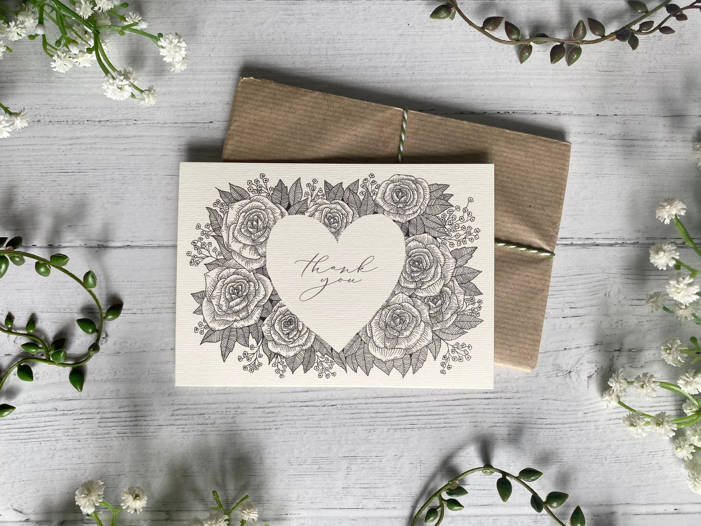 Monochrome Thank You Notecard Set