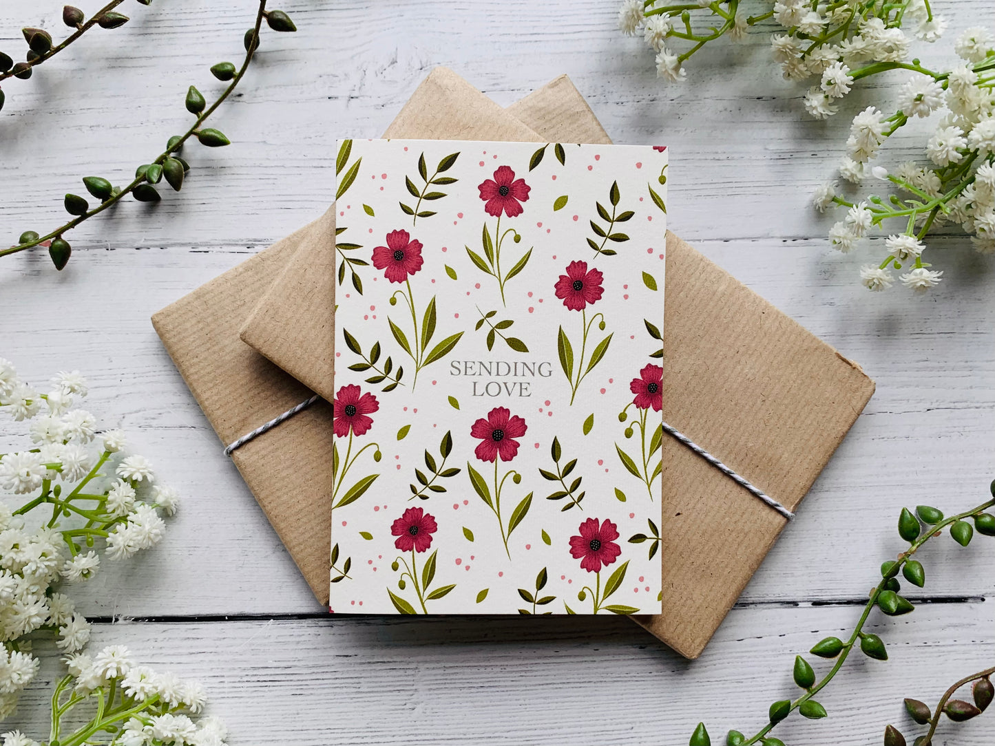 Sending Love Greeting Card