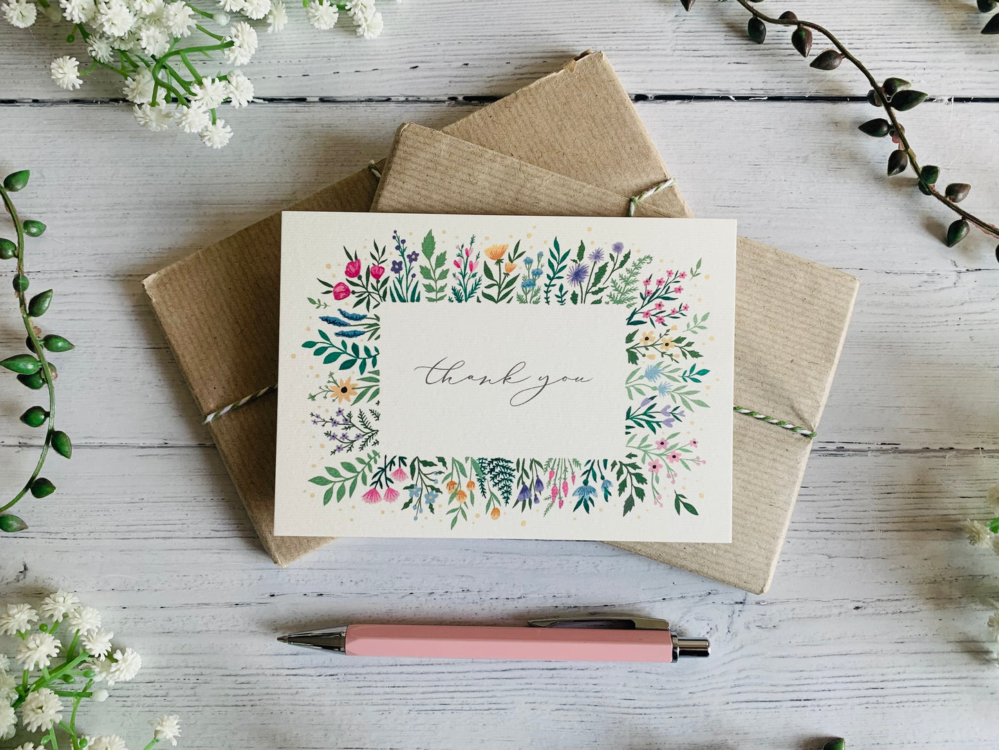 Floral Thank You Notecard Set
