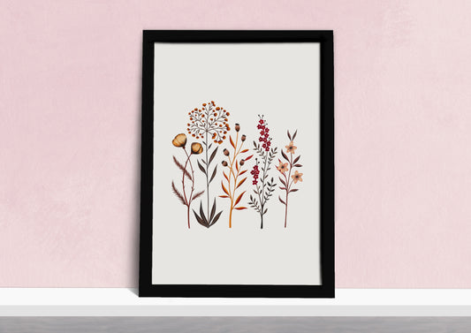 Autumn Floral Art Print