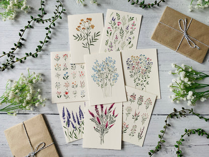 Tiny Flowers Greeting Card Set