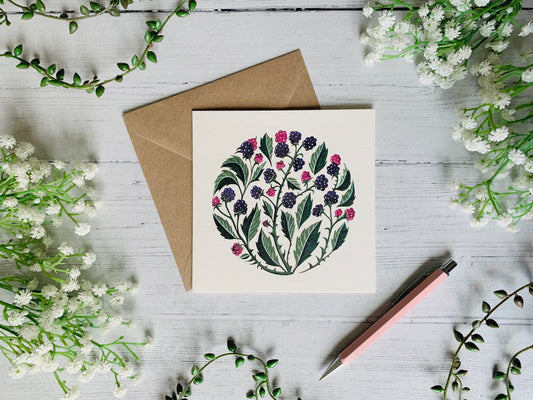 Blackberries Greeting Card