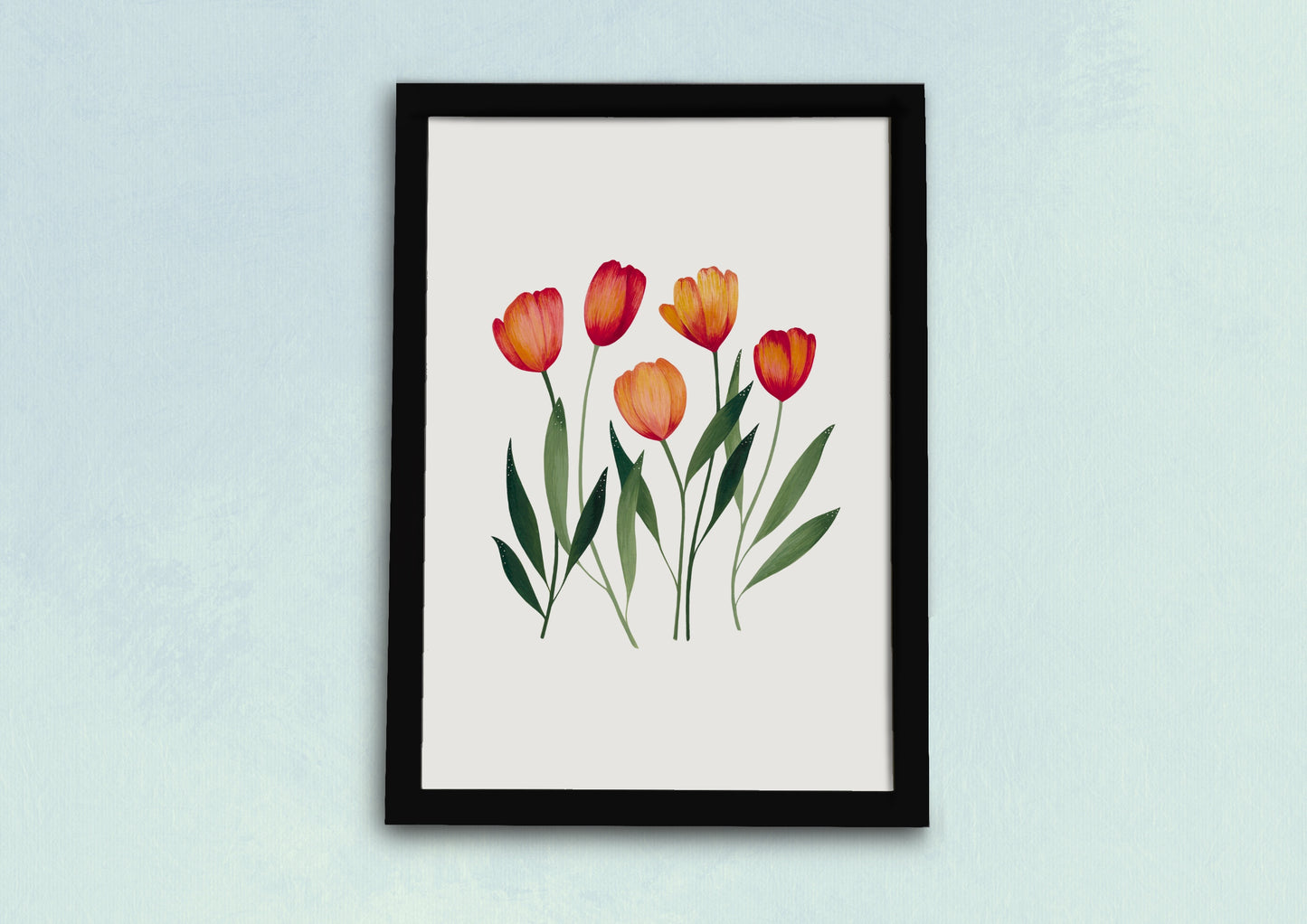 Orange Tulips Art Print