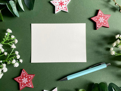 Classic White Christmas Notecard Set