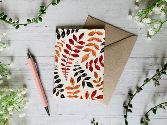 Autumn Leaves Greeting Card