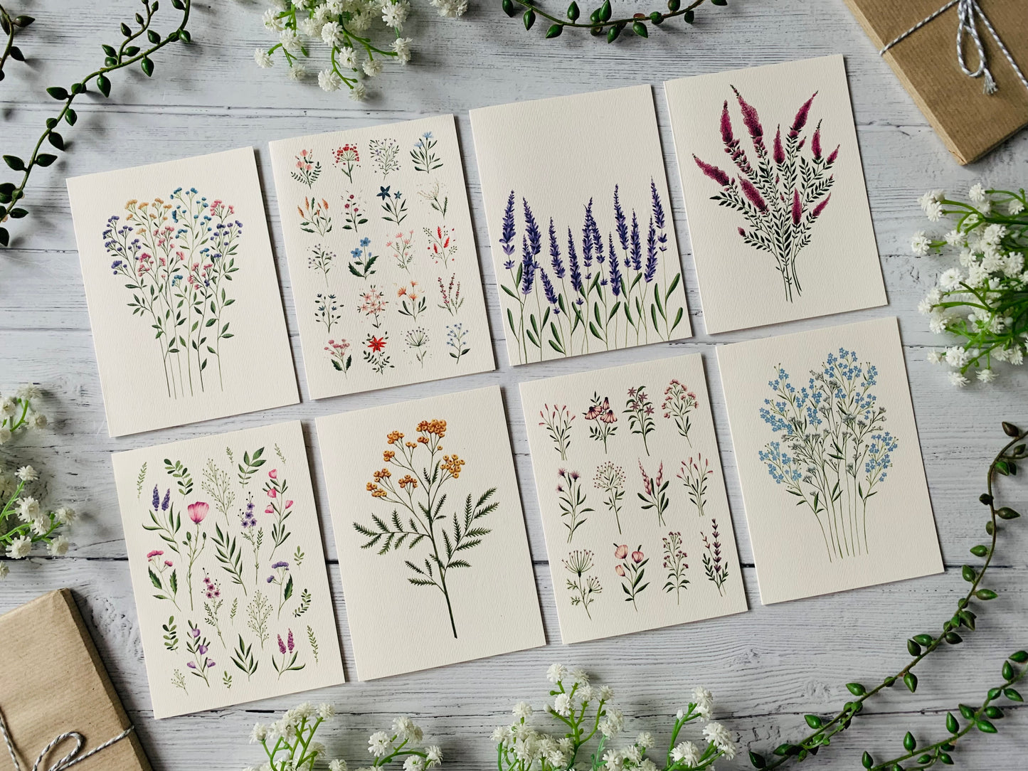 Tiny Flowers Greeting Card Set