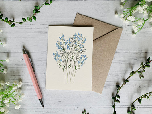 Forget-me-nots Greeting Card