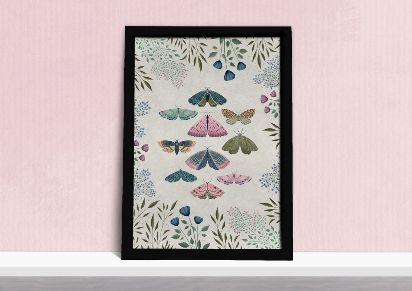 Moths Natural History Art Print