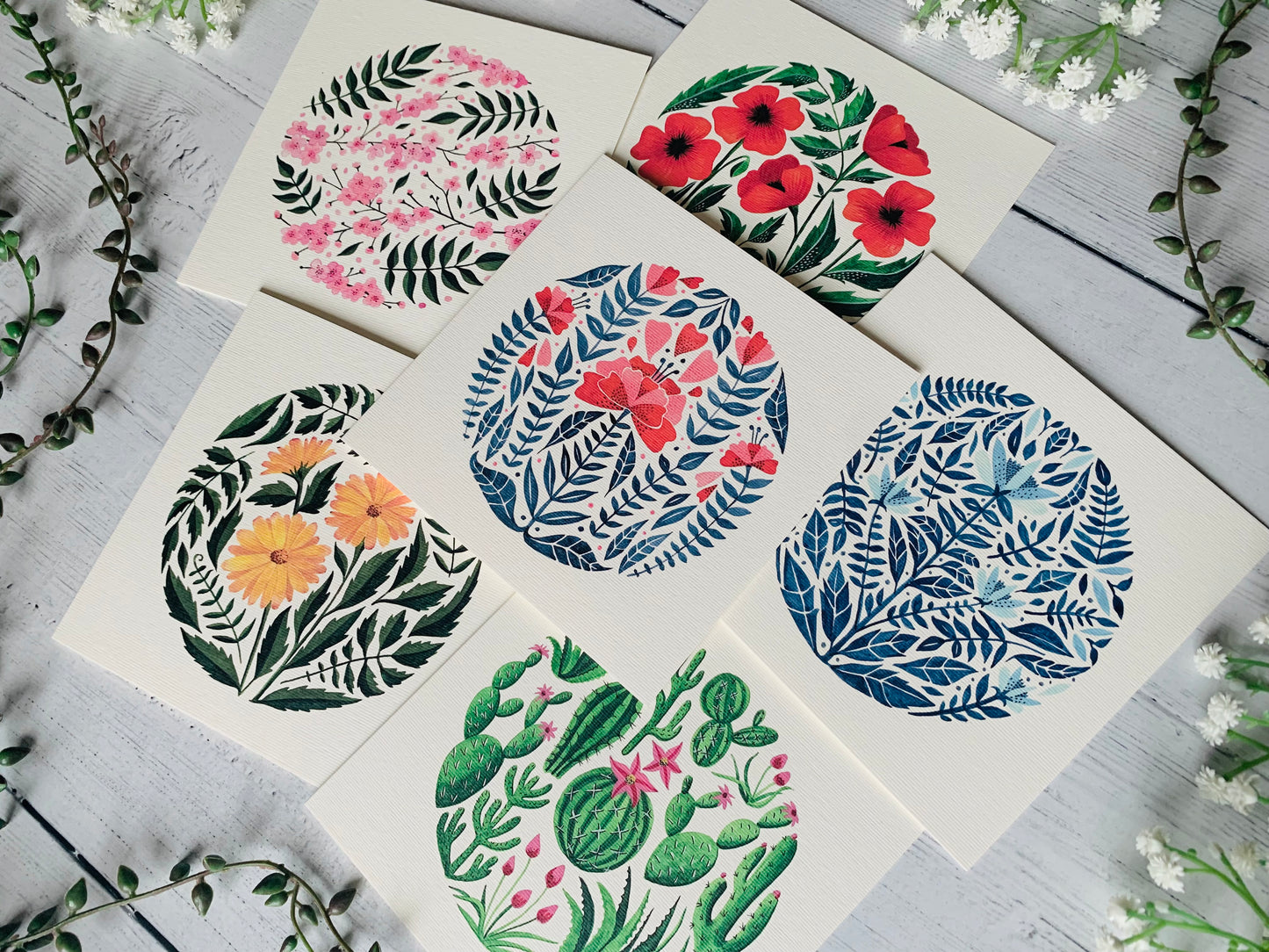 Botanical Greeting Card Set