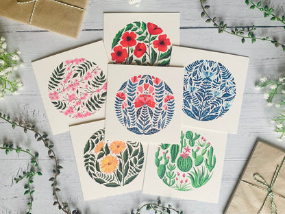 Botanical Greeting Card Set