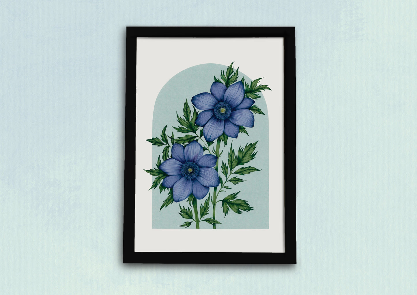 Purple Anemone Art Print