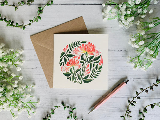 Honeysuckle Greeting Card