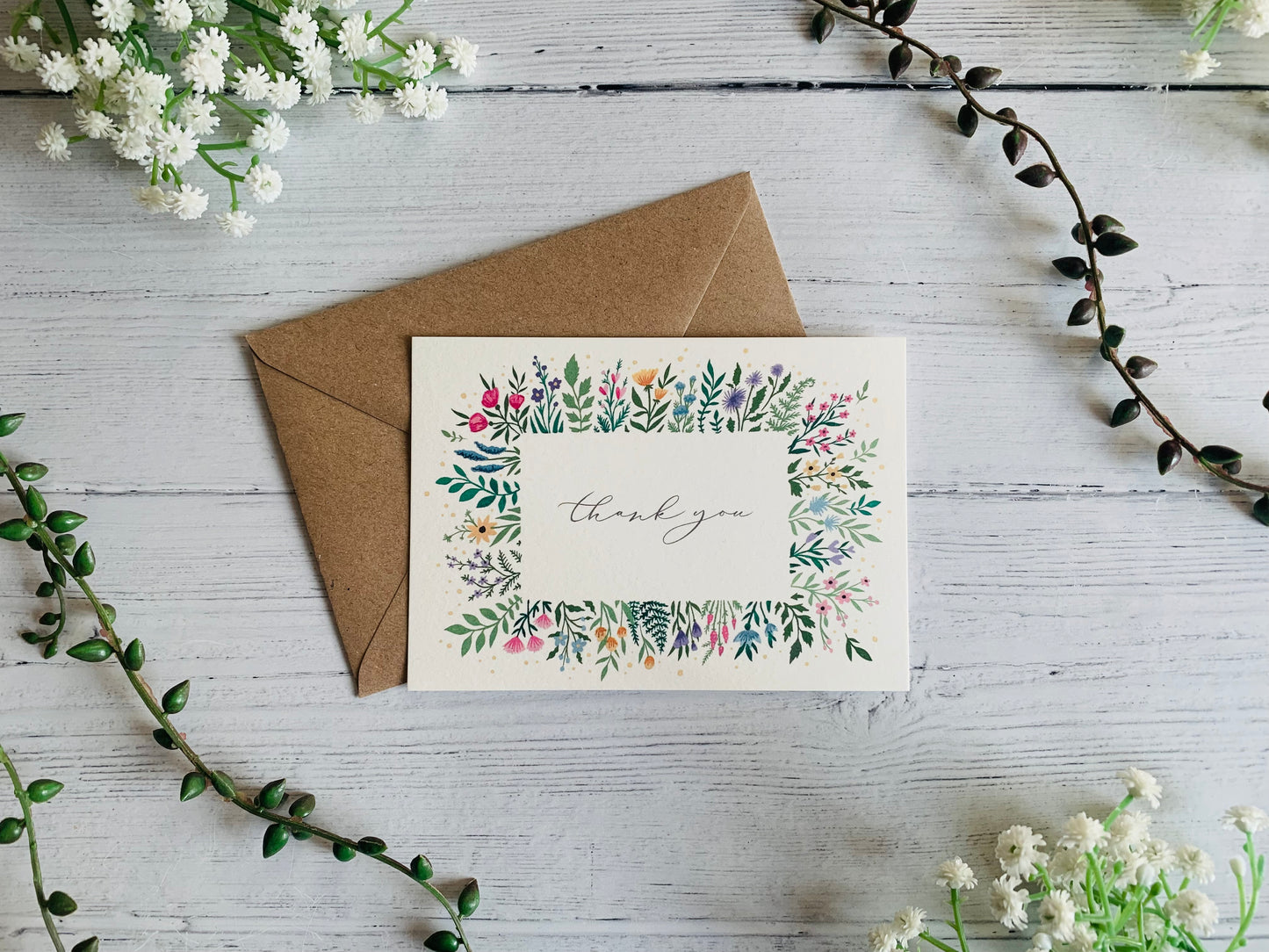 Thank You Calligraphy Greeting Card