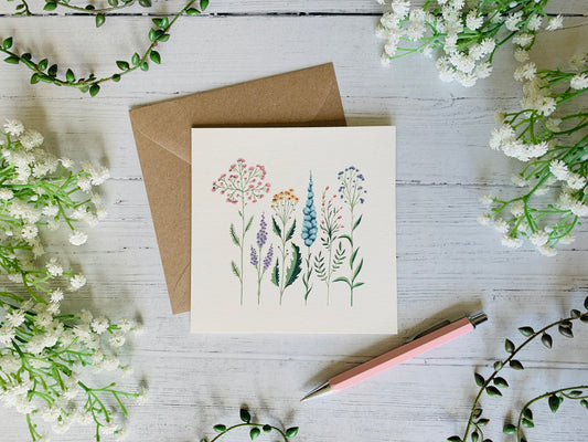 Summer Wildflowers Greeting Card