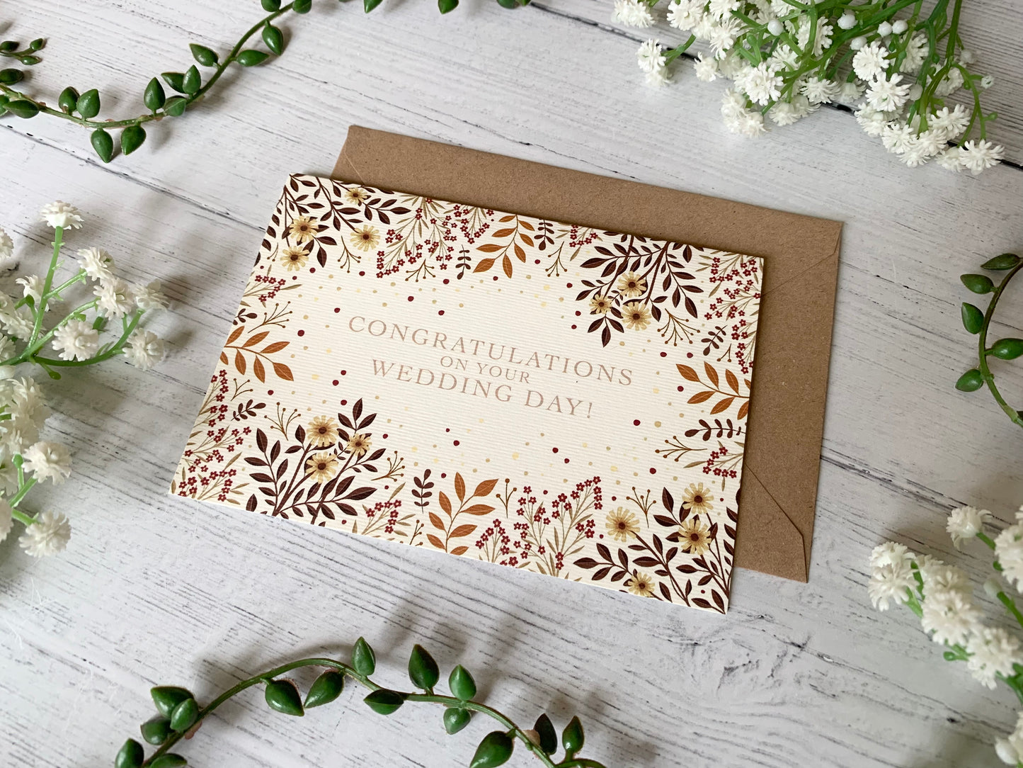 Autumn Wedding Greeting Card