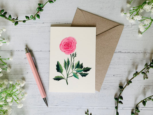 Ranunculus Greeting Card