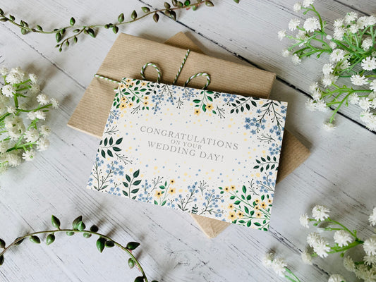 Congratulations on your Wedding Day Greeting Card