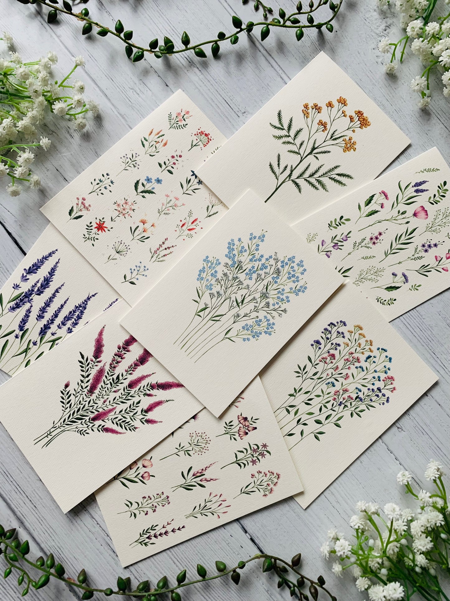 Tiny Flowers Greeting Card Set