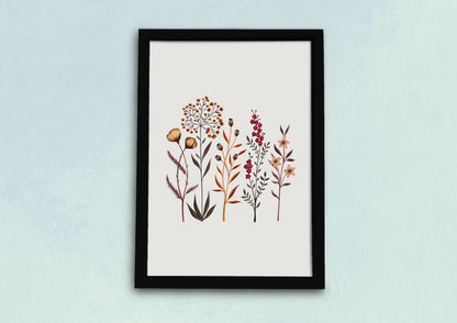 Autumn Floral Art Print