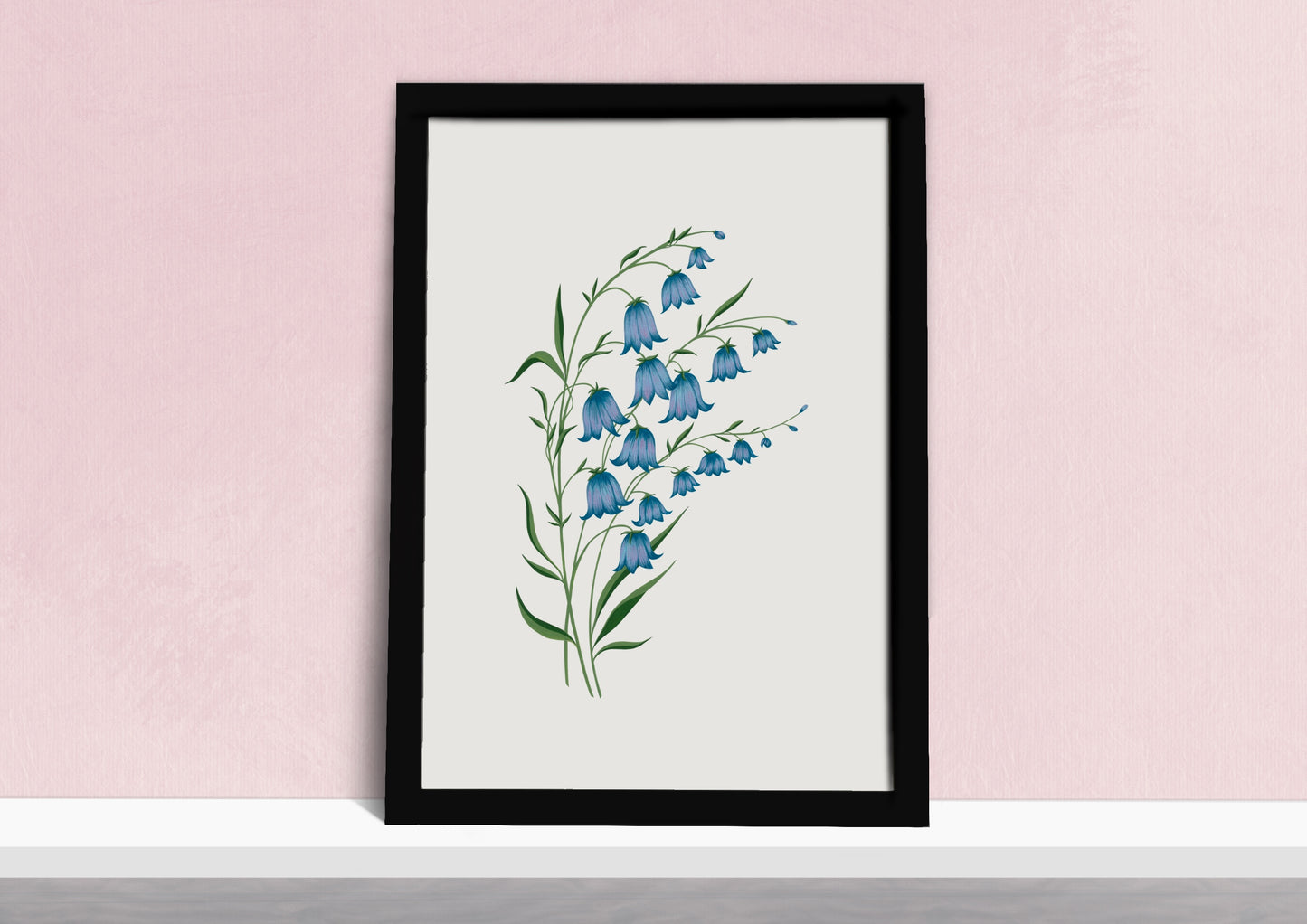 English Bluebells Art Print