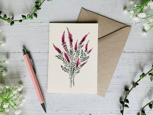 Heather Greeting Card