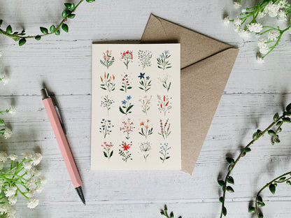 Tiny Flowers Greeting Card Set