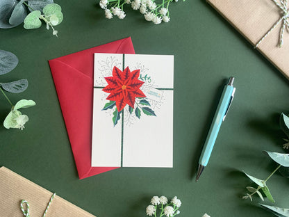 Red & Green Christmas Card Set