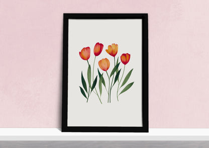 Orange Tulips Art Print