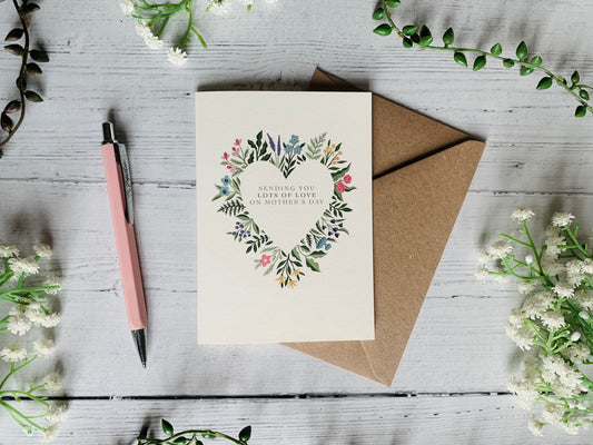 Mother's Day Heart Greeting Card