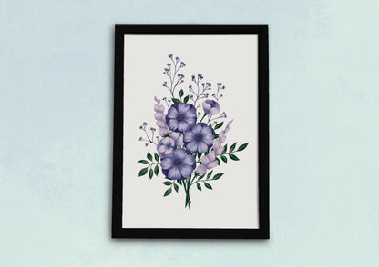 Purple Bouquet Art Print