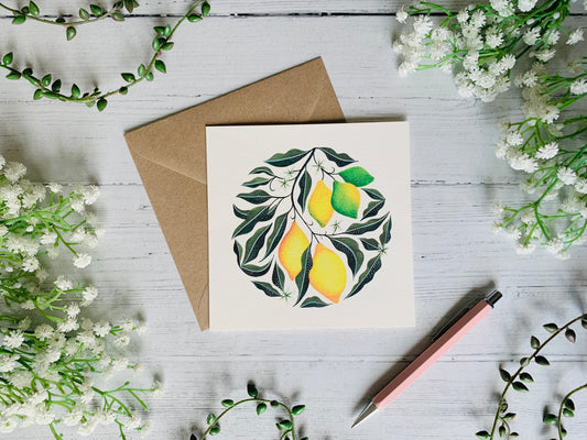 Lemons Greeting Card