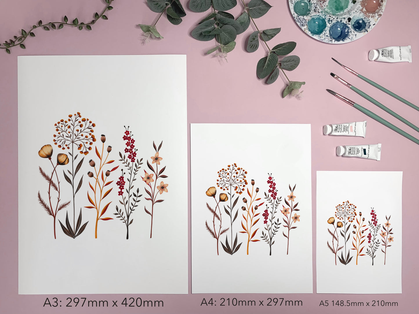 Autumn Floral Art Print